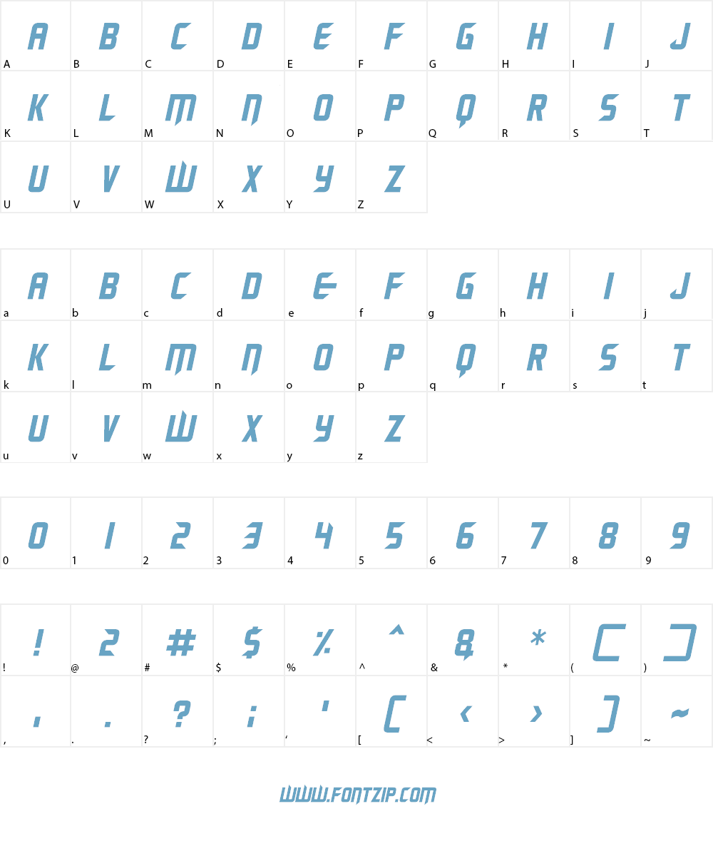 Renegade Moons Font Character